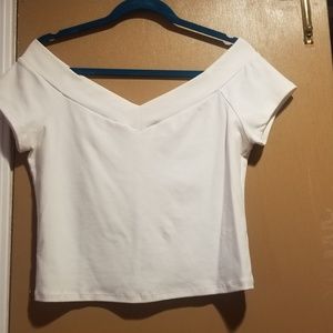 Off the shoulder top. Never been worn.